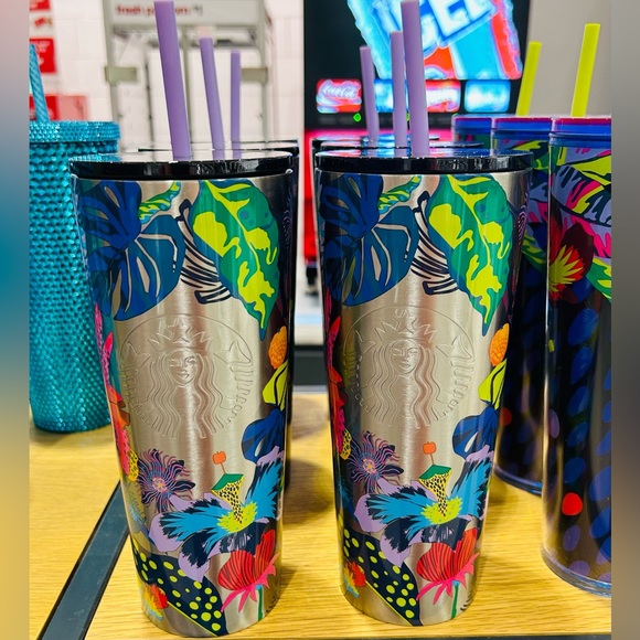 Starbuck Floral Stainless Steel Cup Immersive Insulated Tumbler Venti New 2023 - Picture 1 of 16